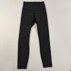 Lululemon Leggings Womens AproxXS Gray High Rise Ankle Flecked Yoga Athletic Gym